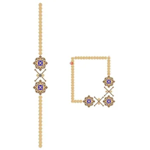 IB Kaftan Flap and Pocket Embroidery