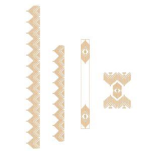 TEC41 Flap, Pocket, Sleeve and Top Edge Embroidery Design