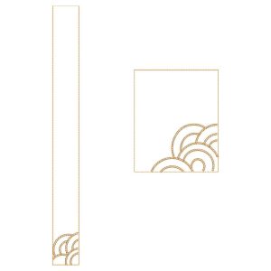 TEC86 Flap and Pocket Monogram Embroidery Design