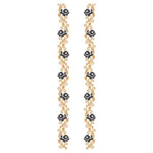 TEC96 Front Panel Monogram Embroidery Design