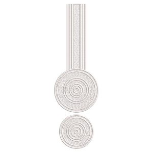 TEC112 Front Panel Monogram Embroidery Design File